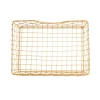 Metallkorb Ablagefach Gitter gold von Sass & Belle 35,5x35,5x9cm