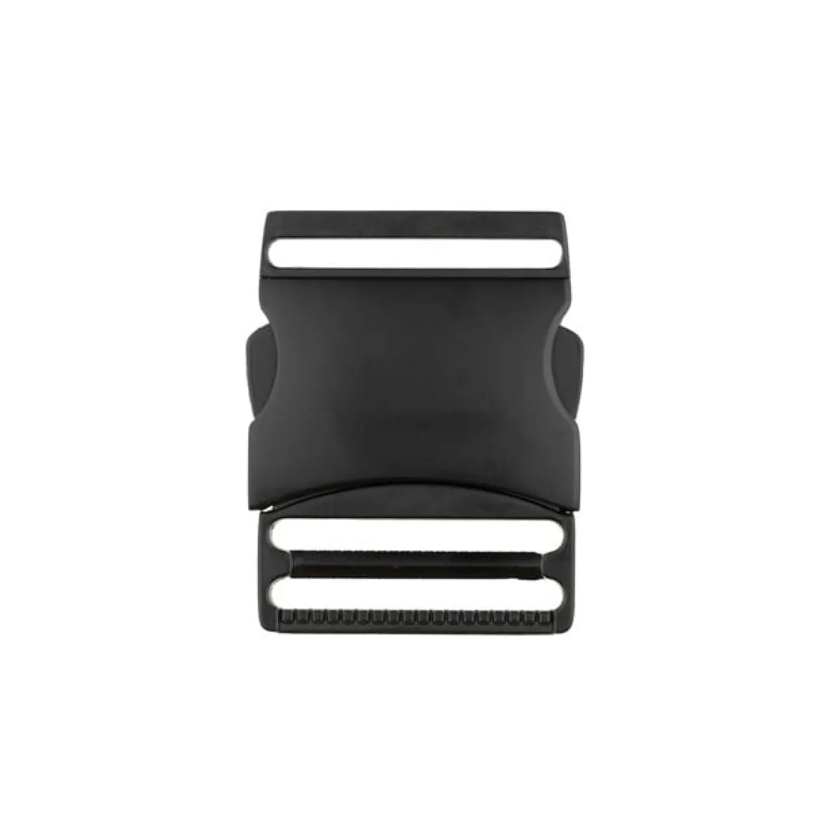 Metall-Steckverschluss Gurtverschluss Buckle Steckschnalle schwarz matt 40mm