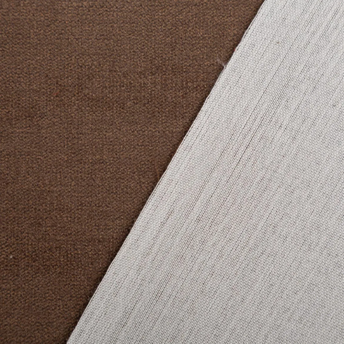 Microfaser Polsterstoff Möbelstoff Matras uni meliert mocca 1,40m Breite