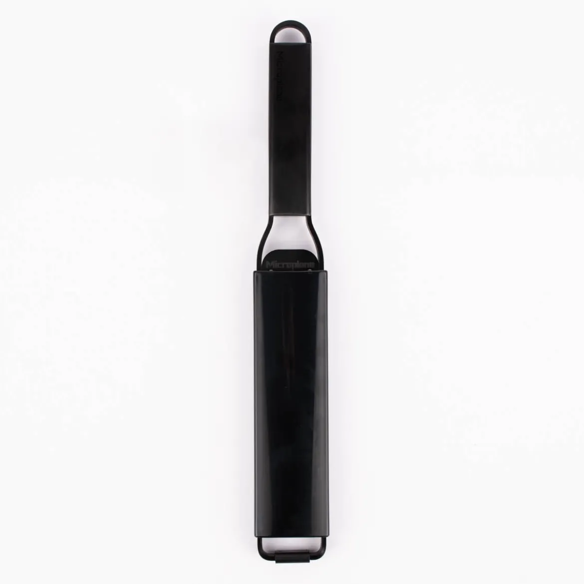 Microplane Black Sheep Serie Zester Reibe Edelstahl matt schwarz 31x4,7cm