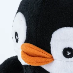 Midi Wärmetier Pinguin schwarz weiß orange mit 100% Hirse Füllung von Habibi Plush