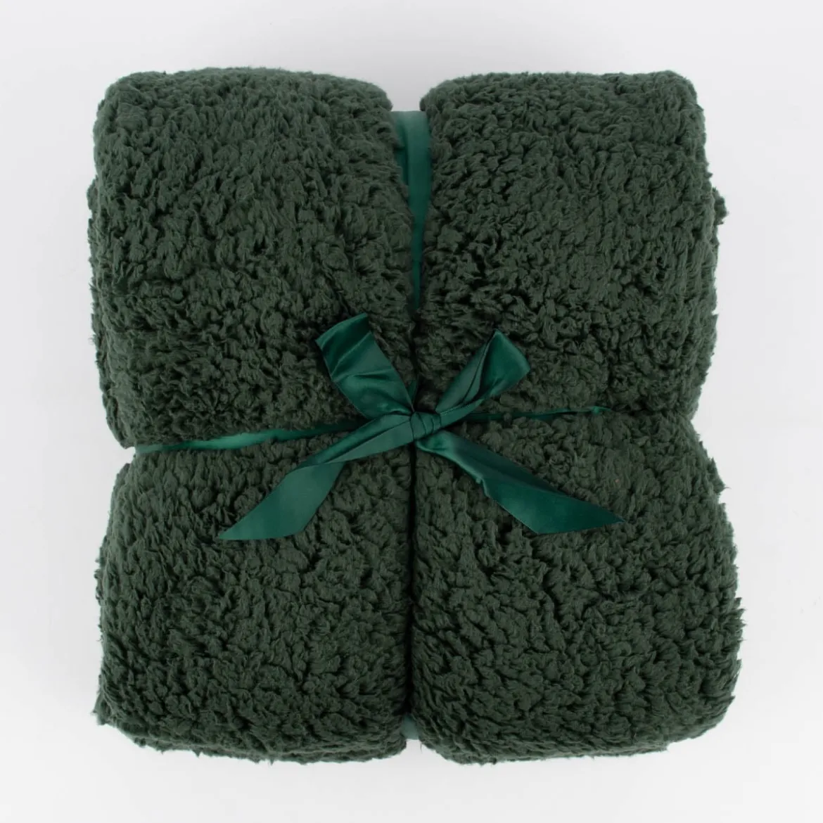 Mikrofaserdecke Kuscheldecke TEDDY dunkelgrün 150x200cm