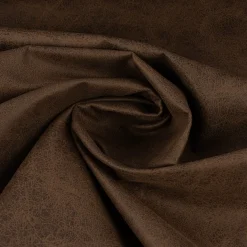 Mikrofaser Polsterstoff Möbelstoff Valentina Lederlook mittelbraun 1,42m Breite