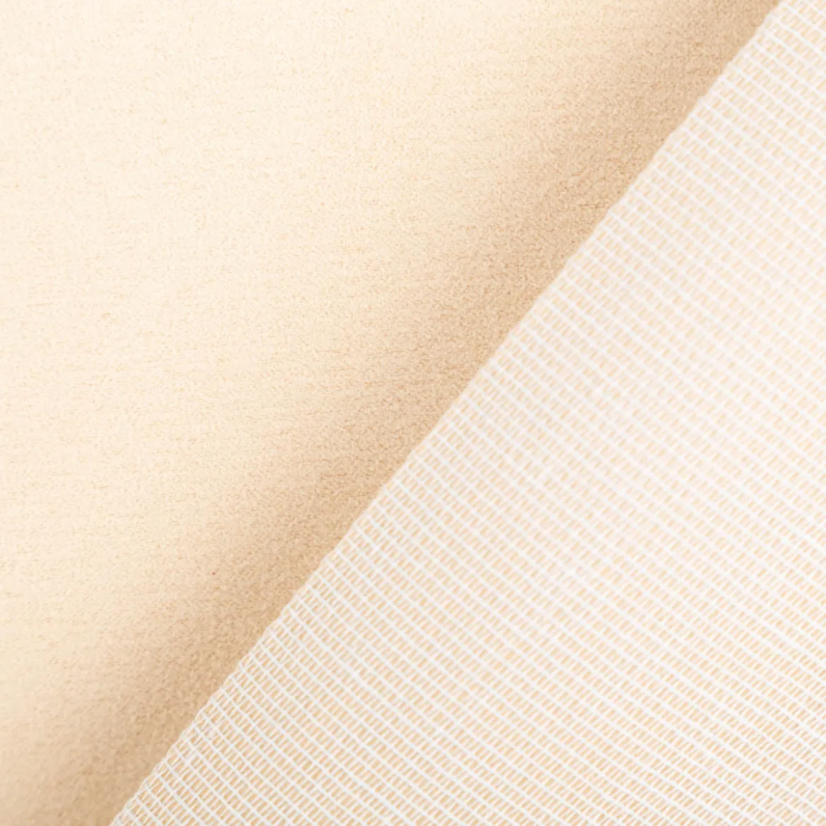 Mikrofaser Polsterstoff strapazierfähig uni beige 1,40m Breite