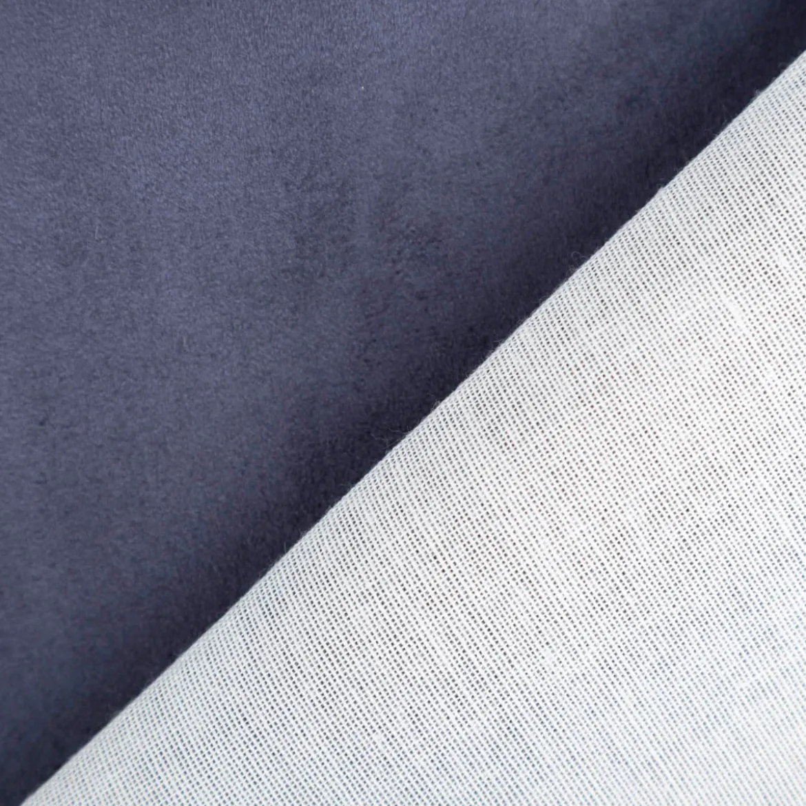 Mikrofaser Polsterstoff uni navy blau 1,40m Breite