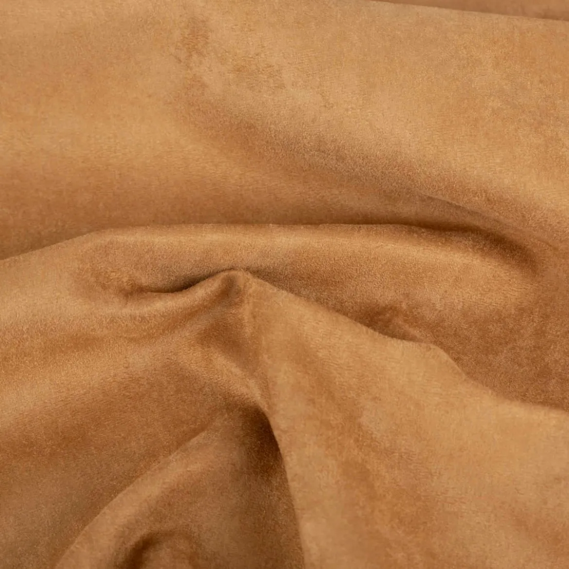 Mikrofaser Polsterstoff uni camel 1,40m Breite