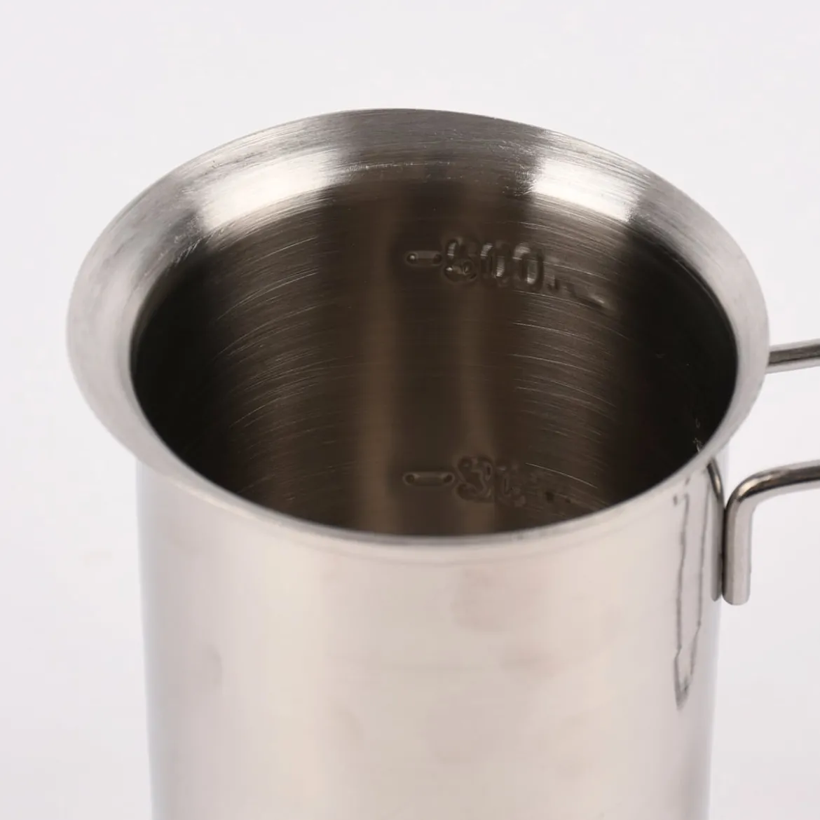 Milchtopf Töpfchen Messbecher mit Griff rostfrei 500ml