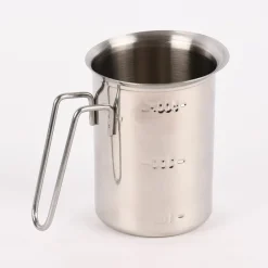 Milchtopf Töpfchen Messbecher mit Griff rostfrei 500ml