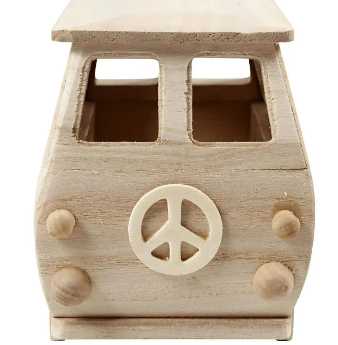 Minibus aus Holz 17x10x13cm von Creativ Company