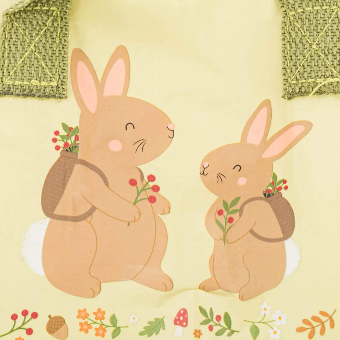 Mini Kühltasche Gartenfreunde hellgrün braun bunt 21x16x13cm von Sass & Belle