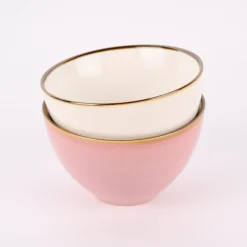Mix and Match Schale Keramik Glasur an Griff und Rand 600ml D 14cm