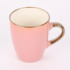 Mix and Match Tasse Keramik Glasur an Griff und Rand 340ml 8,5x12x10cm