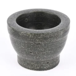 Mörser Reibeschale 2teilig Granit schwarz 11cm