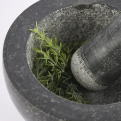 Mörser 2teilig Granit schwarz 18x11,5cm