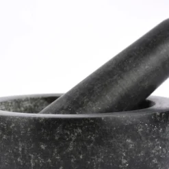 Mörser 2teilig Granit schwarz 18x11,5cm
