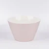 Müslischale aus Porzellan Herz mit Strauß rosa pastell 14x9cm von der Schreibkram Manufaktur
