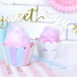 Muffin Cupcake Förmchen Einhorn bunt 6 Stück 5x7,5x5cm