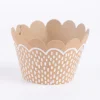Muffin Cupcake Förmchen und Stecker 6er Set Waldfreunde braun 5x7,5x5cm