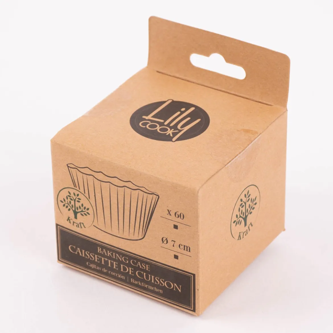 Muffinförmchen Backförmchen Papier uni natur 60 Stück