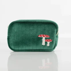 Mushroom Makeup Bag von Sass & Belle grün 9x18x13cm (BxLxH)
