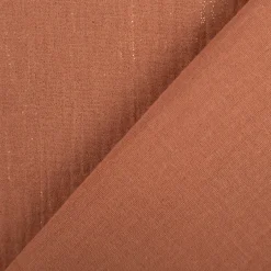 Musselin Stoff Baumwolle Glitzer Cognac 1,36m Breite
