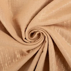 Musselin Stoff Baumwolle Glitzer Beige 1,36m Breite