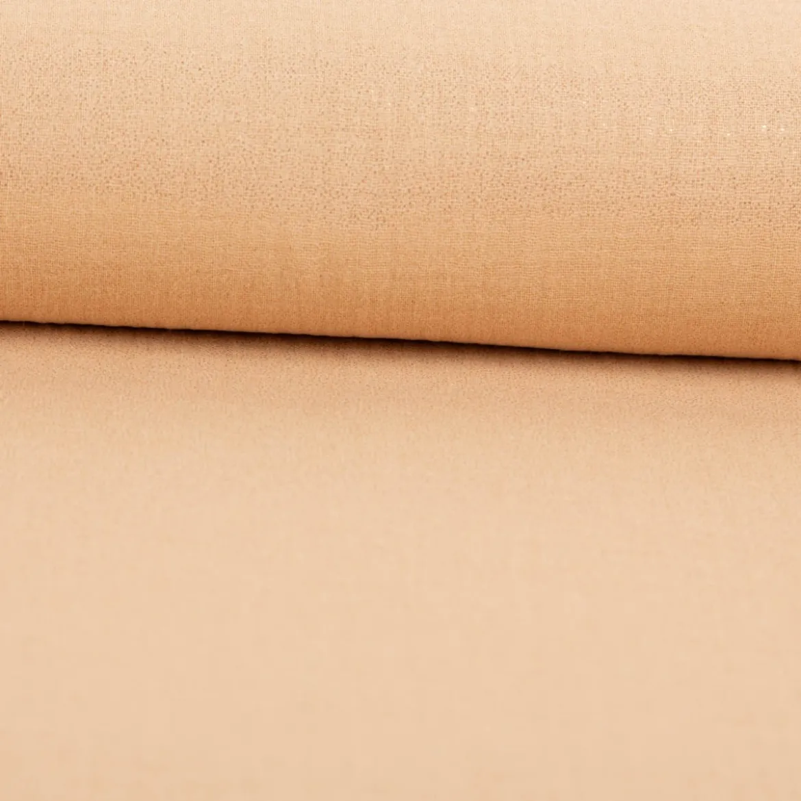 Musselin Stoff Baumwolle Glitzer Beige 1,36m Breite