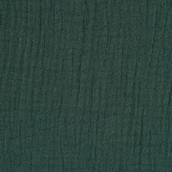 Musselin Stoff Baumwolle Organic Bio einfarbig dunkelgrün altgrün 1,30m Breite