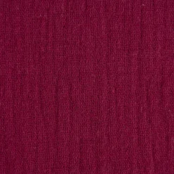 Musselin Stoff Baumwolle Organic Bio einfarbig berry dunkelrot 1,30m Breite