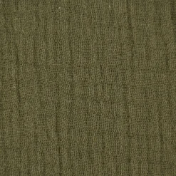 Musselin Stoff Baumwolle Organic Bio einfarbig grün 1,30m Breite