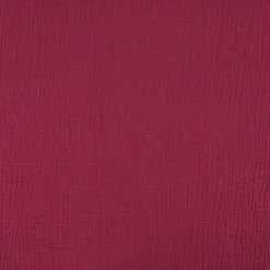 Musselin Stoff Baumwolle Organic Bio einfarbig bordeaux rot 1,30m Breite