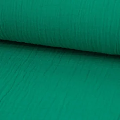 Musselin Stoff Baumwolle Organic Bio einfarbig grasgrün 1,30m Breite