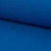 Musselin Stoff Baumwolle Organic Bio einfarbig kobalt blau 1,30m Breite