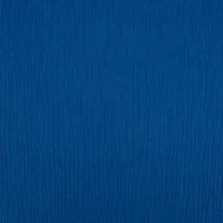 Musselin Stoff Baumwolle Organic Bio einfarbig kobalt blau 1,30m Breite