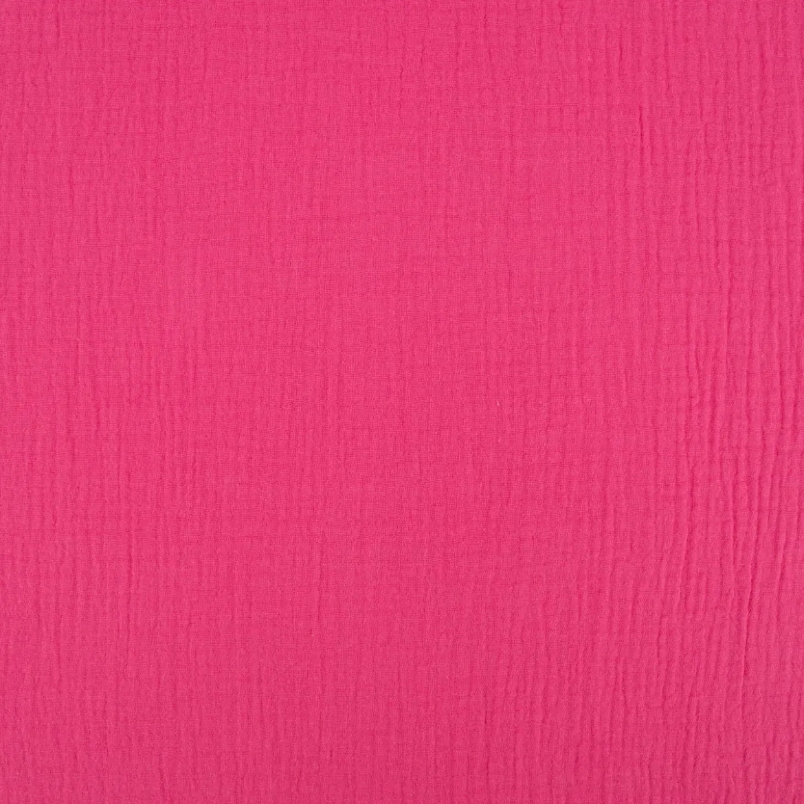 Musselin Stoff Baumwolle Organic Bio einfarbig fuchsia 1,30m Breite