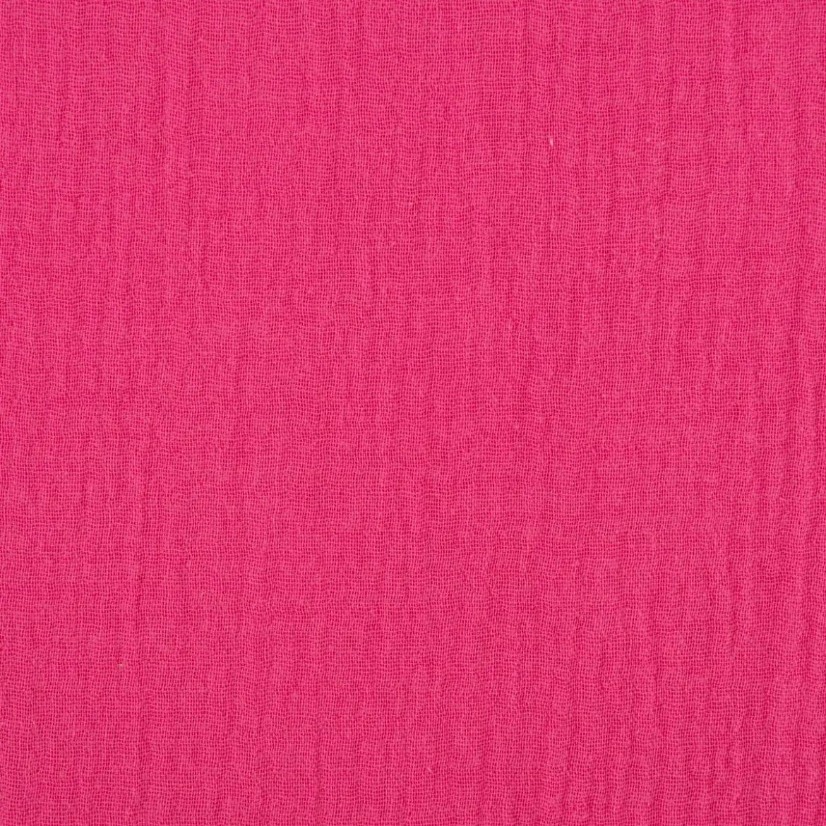 Musselin Stoff Baumwolle Organic Bio einfarbig fuchsia 1,30m Breite
