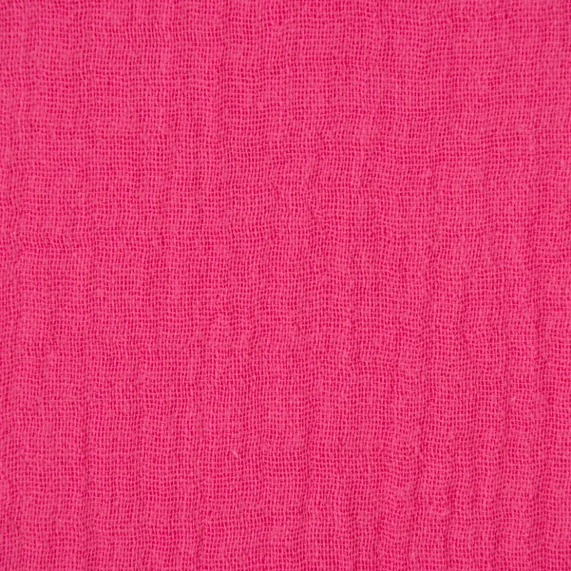 Musselin Stoff Baumwolle Organic Bio einfarbig fuchsia 1,30m Breite