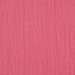 Musselin Stoff Baumwolle Organic Bio einfarbig pink 1,30m Breite