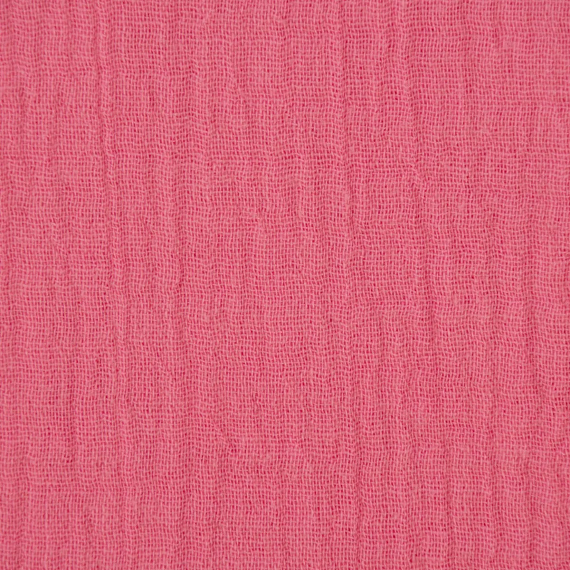Musselin Stoff Baumwolle Organic Bio einfarbig pink 1,30m Breite