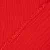 Musselin Stoff Baumwolle Organic Bio einfarbig rot 1,30m Breite