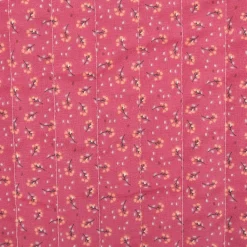 Musselin Stoff Baumwolle Steppstoff Marem Doubleface Blumen rosa 1,44m Breite