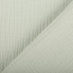 Musselin Stoff Baumwollstoff Double Gauze uni Mintgrün 130 cm