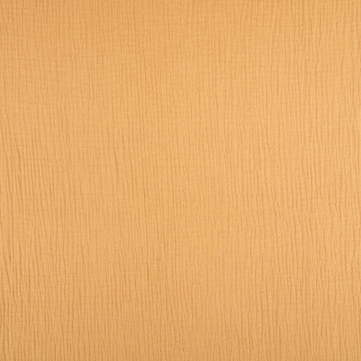 Musselin Stoff Baumwollstoff Double Gauze uni Kamel-Braun 130 cm