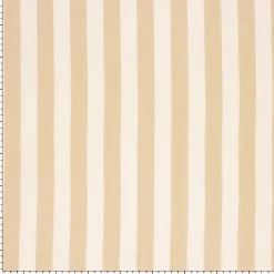 Musselin Stoff Baumwollstoff Streifen beige ecru 1,50m Breite