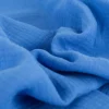 Musselin Stoff Bio Baumwolle einfarbig royal Blau 1,30m Breite