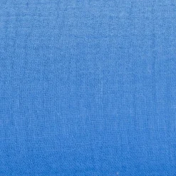 Musselin Stoff Bio Baumwolle einfarbig royal Blau 1,30m Breite