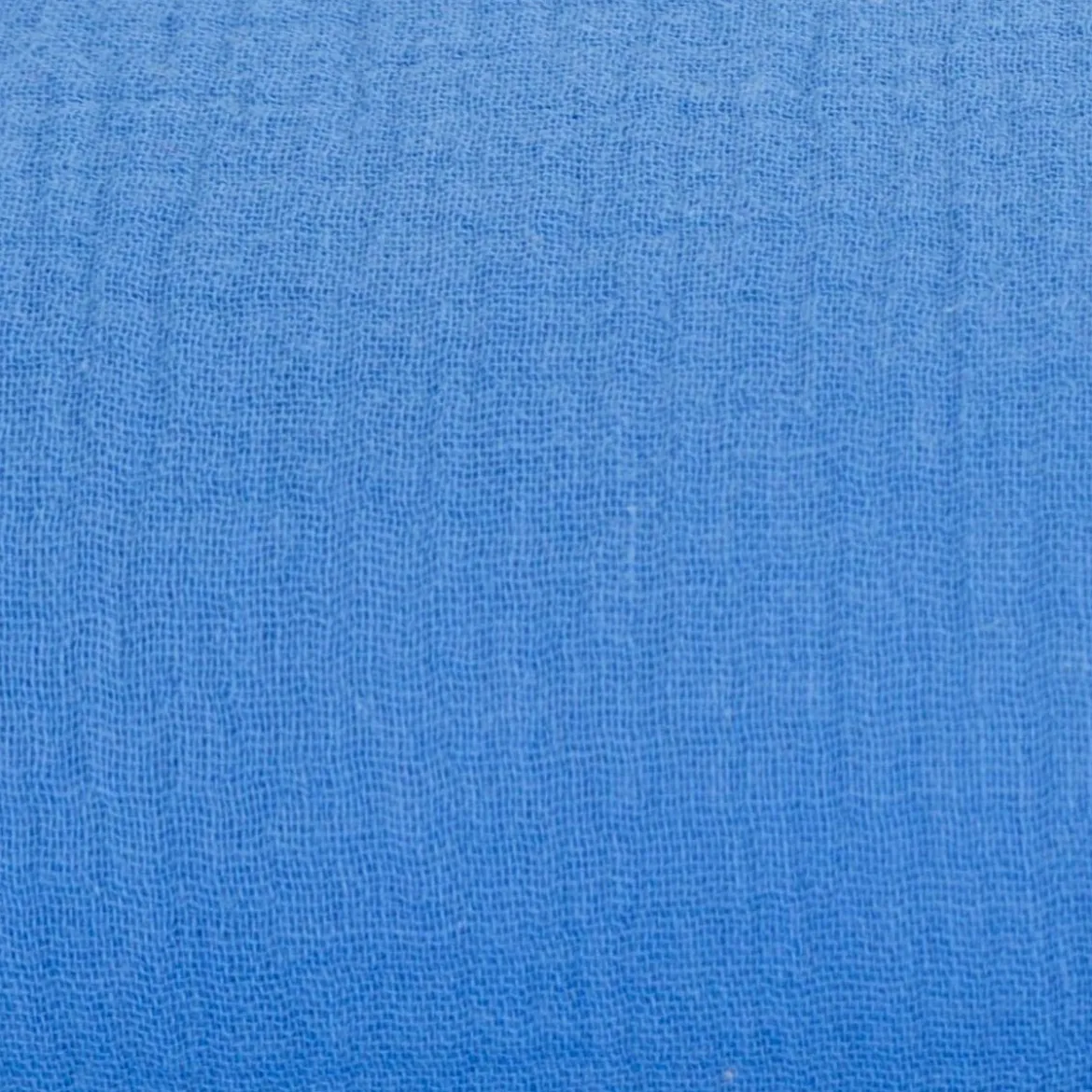 Musselin Stoff Bio Baumwolle einfarbig royal Blau 1,30m Breite