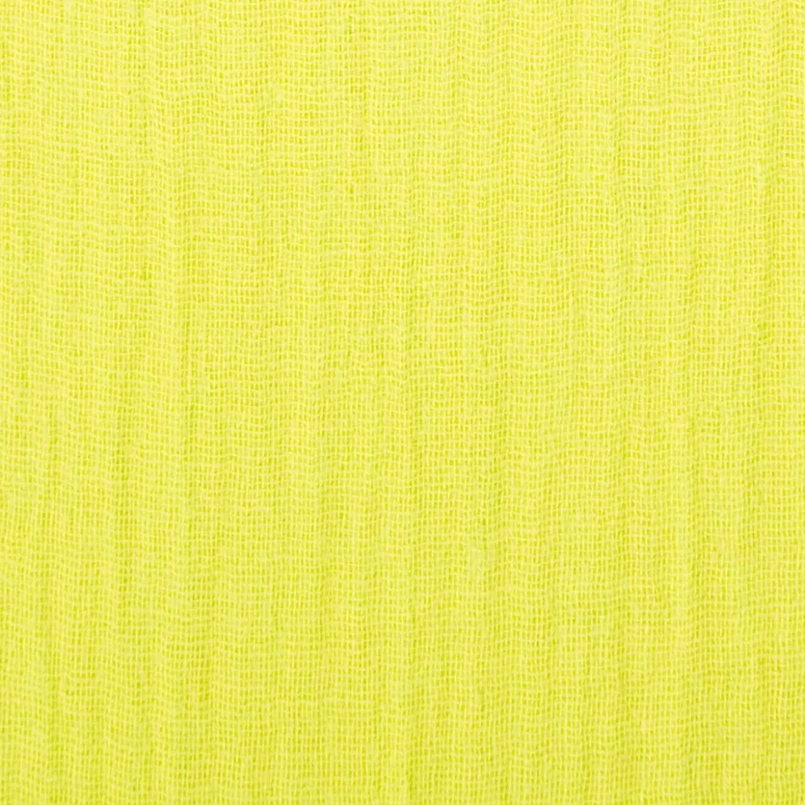 Musselin Stoff Bio Baumwolle einfarbig Neon Gelb 1,30m Breite