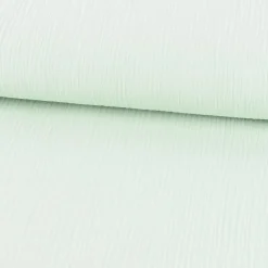 Musselin Stoff Bio Baumwolle einfarbig hell mint 1,30m Breite