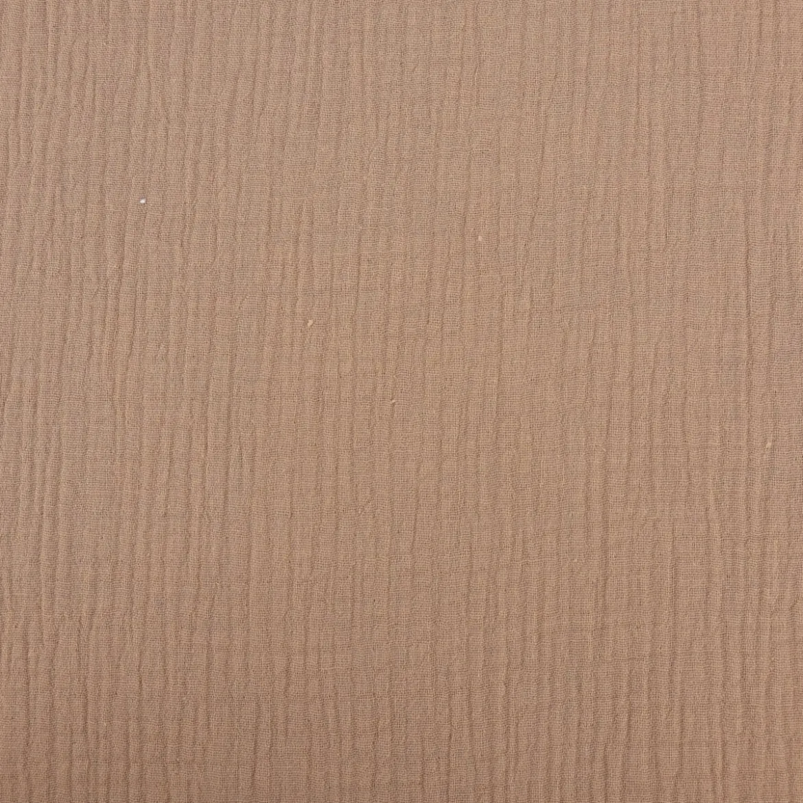 Musselin Stoff Bio Baumwolle einfarbig beige 1,30m Breite